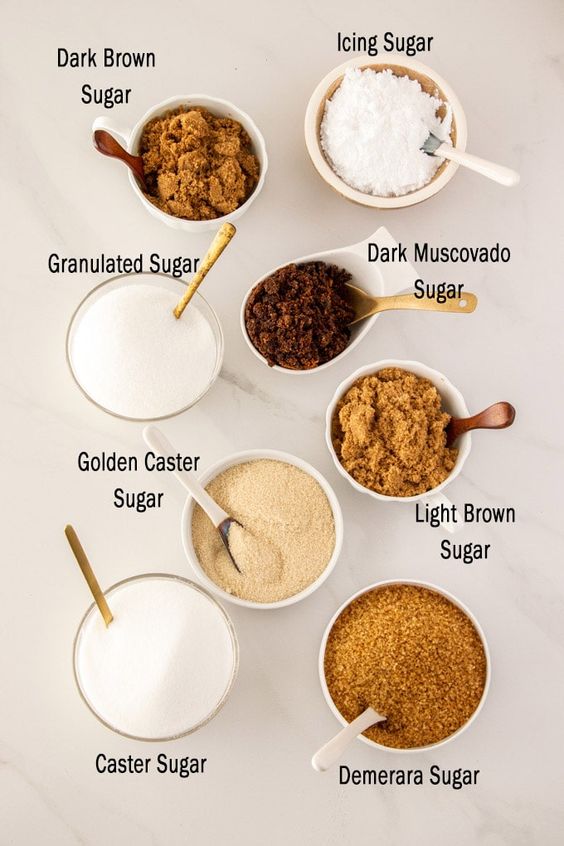 types of sugar