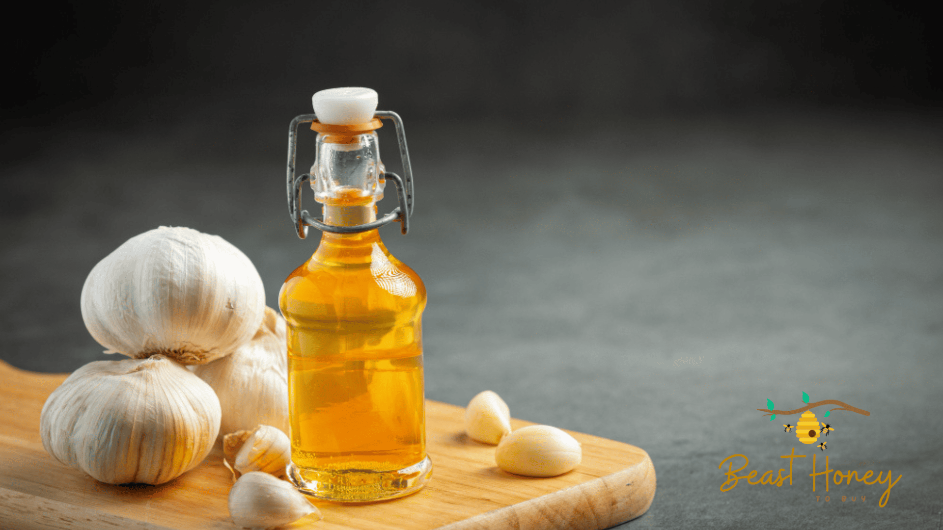 Fermented garlic honey